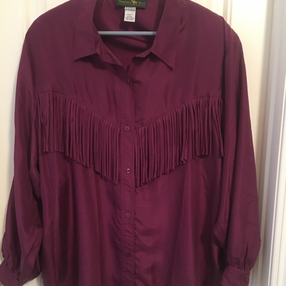 BEAUTIFUL VINTAGE 100% SILK BLOUSE - 90’s NWOT